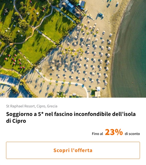 Soggiorno a 5* nel fascino inconfondibile dell’isola di Cipro