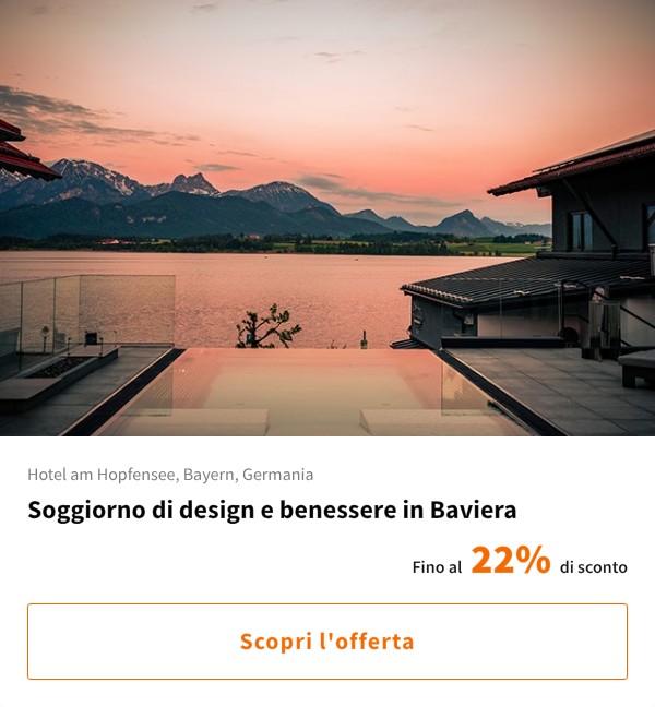 Soggiorno di design e benessere in Baviera