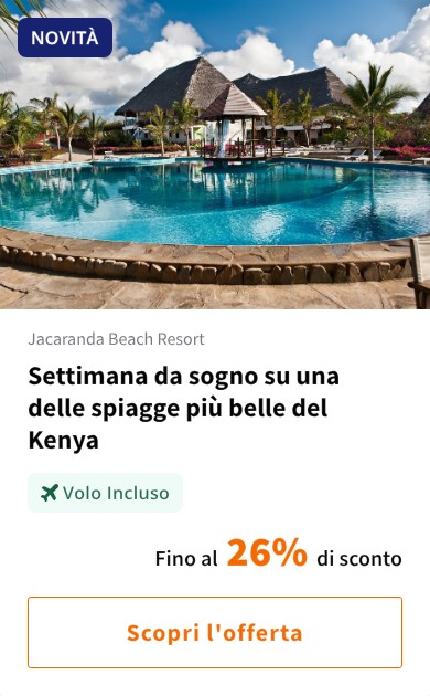 Settimana da sogno su una delle spiagge più belle del Kenya