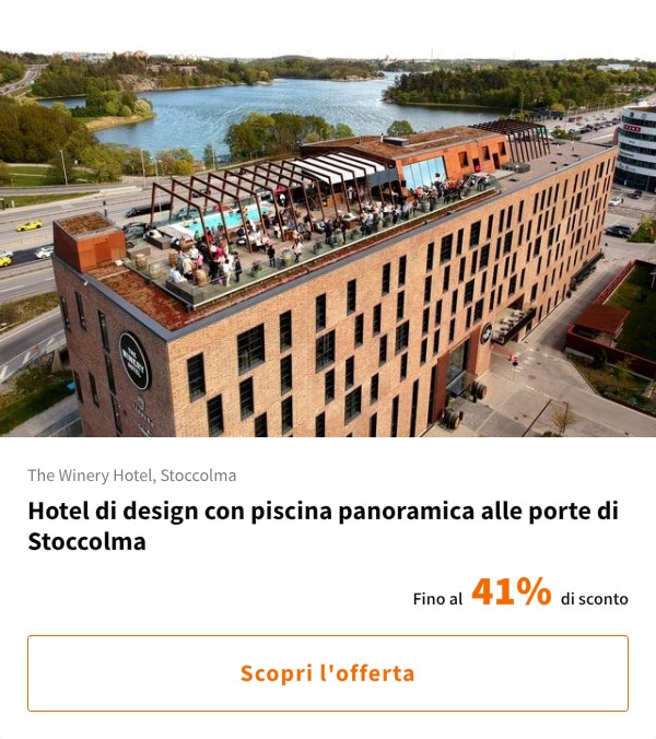 Hotel di design con piscina panoramica alle porte di Stoccolma