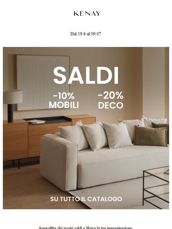 SALDI DEL -10% E -20% 💫 Nei negozi e online