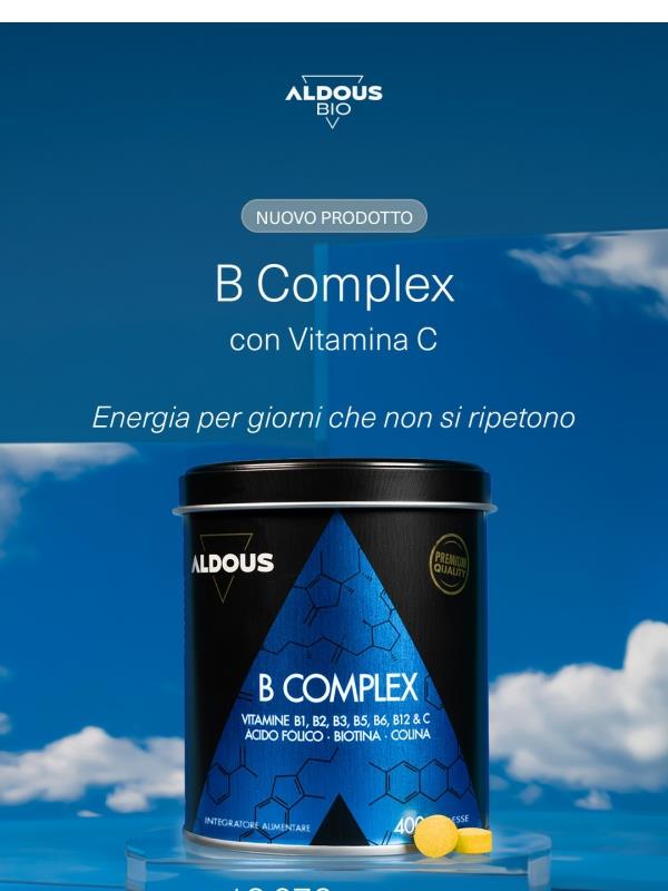 Nuovo Prodotto! ☀️ Vitamina B Complex con Vitamina C