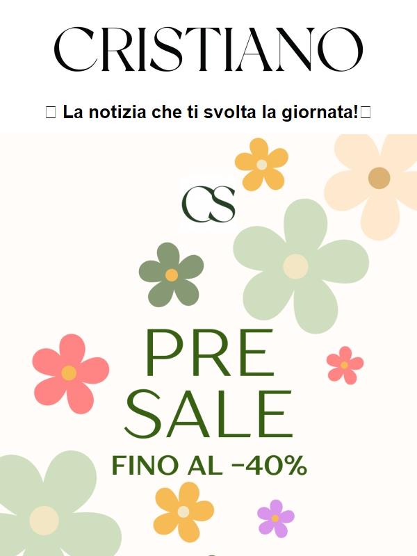 🚨 Pre Saldi fino al -40%: la notizia che non ti aspettavi (ma che volevi)