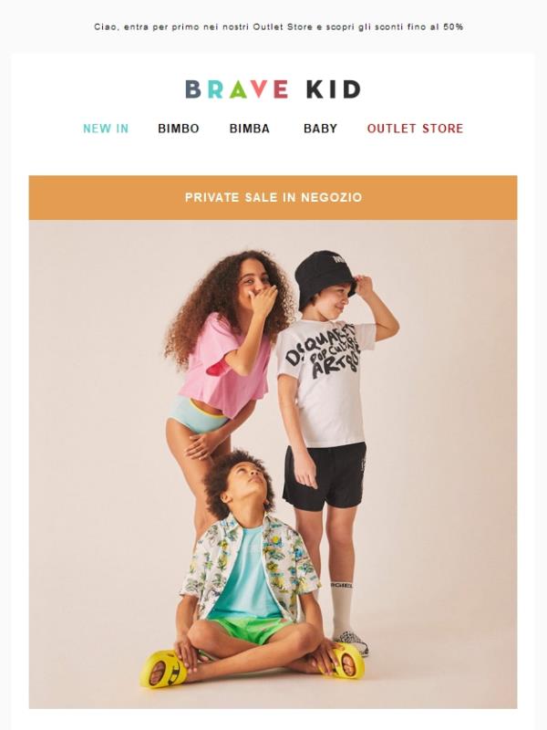 🎉 Private Sale in Negozio: fino al 50% di sconto!