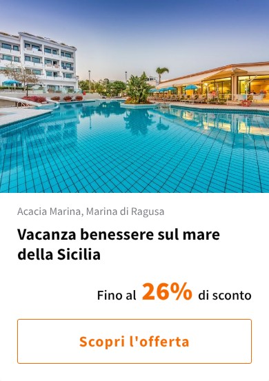 Vacanza benessere sul mare della Sicilia