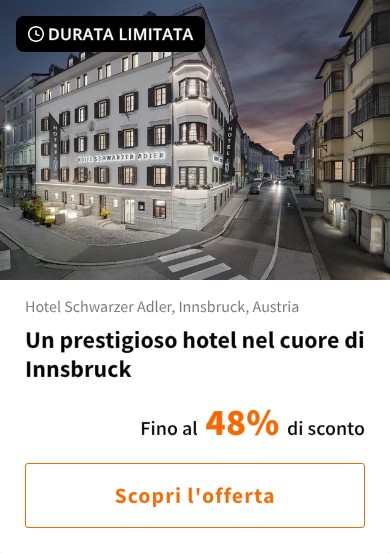 Un prestigioso hotel nel cuore di Innsbruck