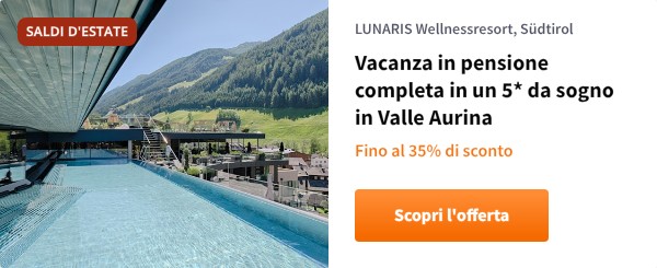 Vacanza in pensione completa in un 5* da sogno in Valle Aurina