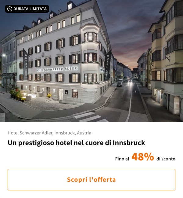 Un prestigioso hotel nel cuore di Innsbruck