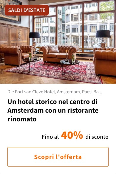 Un hotel storico nel centro di Amsterdam con un ristorante rinomato