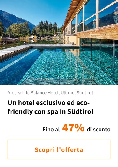 Un hotel esclusivo ed eco-friendly con spa in Südtirol