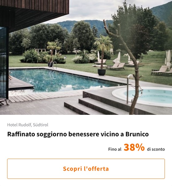 Raffinato soggiorno benessere vicino a Brunico