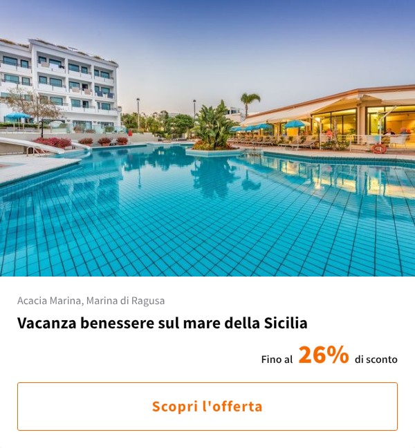 Vacanza benessere sul mare della Sicilia