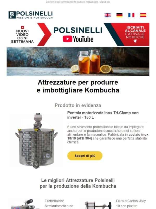 Preparati all'estate e prepara la Kombucha con Polsinelli🍹