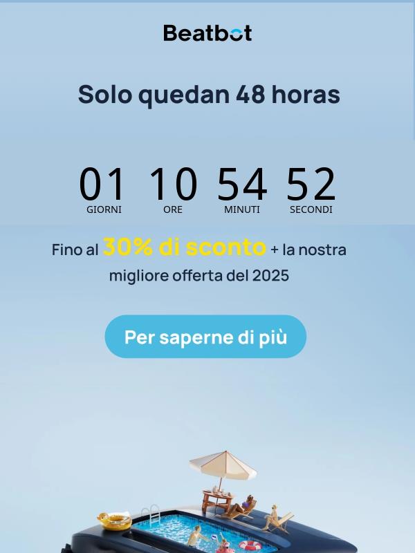 Ultime ore. Risparmio massimo.