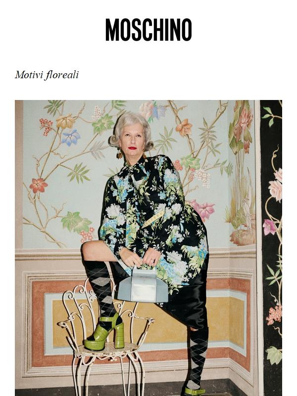 Le stampe floreali secondo Moschino