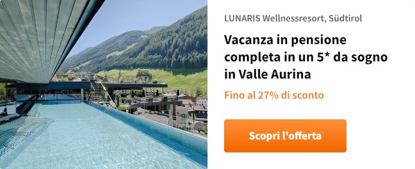 Vacanza in pensione completa in un 5* da sogno in Valle Aurina