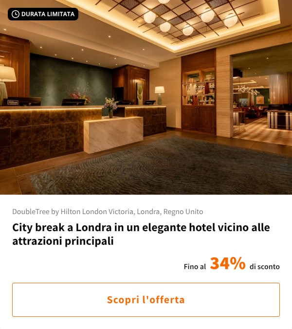 City break a Londra in un elegante hotel vicino alle attrazioni principali