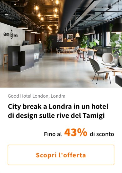 City break a Londra in un hotel di design sulle rive del Tamigi