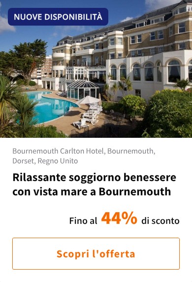 Rilassante soggiorno benessere con vista mare a Bournemouth