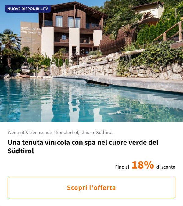 Una tenuta vinicola con spa nel cuore verde del Südtirol