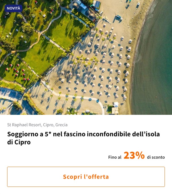 Soggiorno a 5* nel fascino inconfondibile dell’isola di Cipro