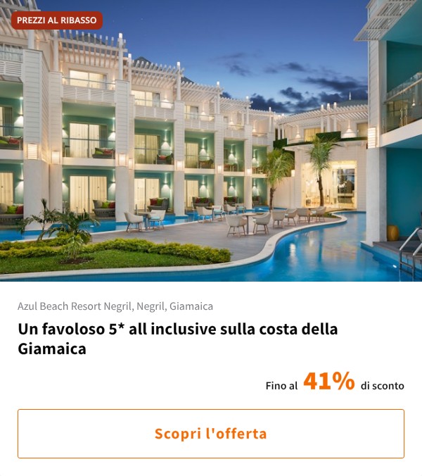 Un favoloso 5* all inclusive sulla costa della Giamaica