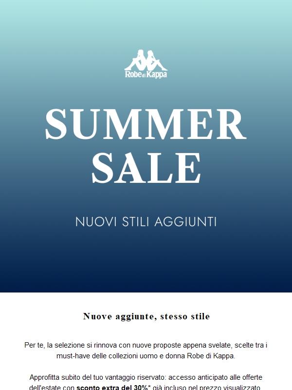 Early Summer Sale: nuovi stili aggiunti