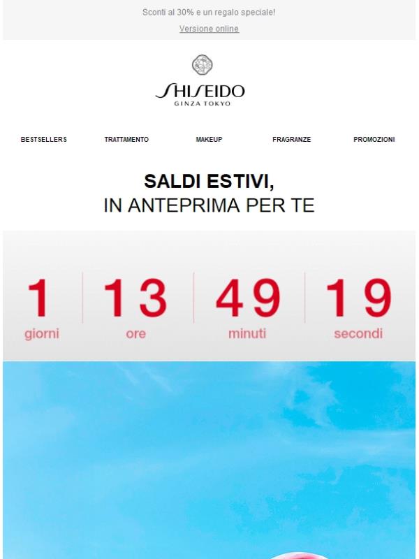 I Saldi Estivi per te partono prima!