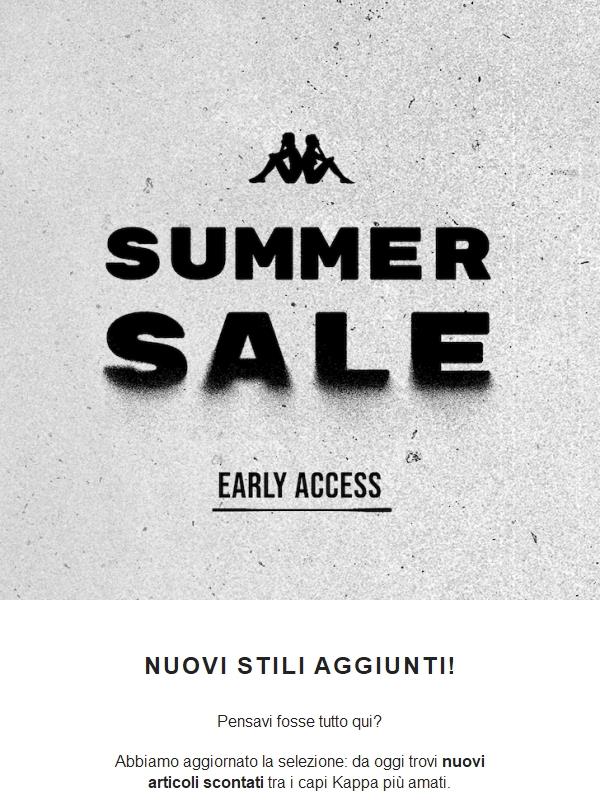 Nuovi Stili Aggiunti ai Pre-Saldi!