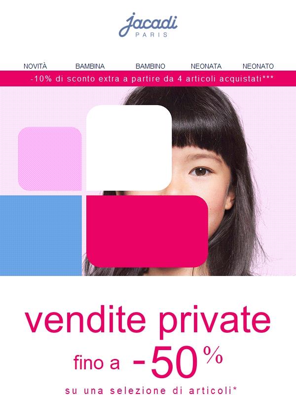 Vendite Private: -10% extra a partire da 4 articoli***