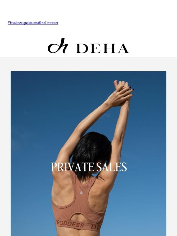 I saldi privati DEHA sono qui! 💫