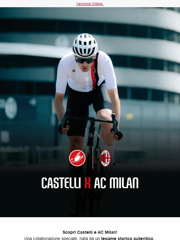 Castelli x AC Milan: vivi il ciclismo con i colori rossoneri