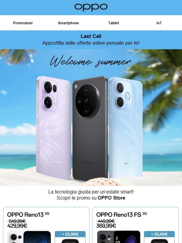 OPPO è con te… anche in vacanza!