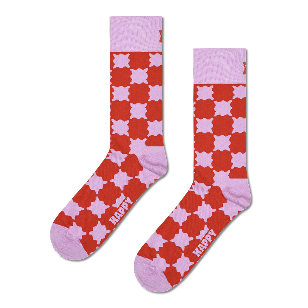 Wobbly Check Sock