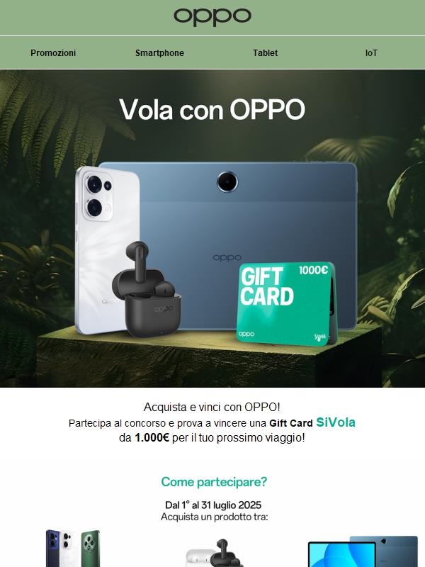 Vola con OPPO!