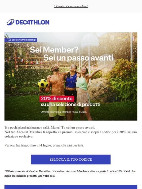 20% prima dei saldi ufficiali 🏃‍♀️