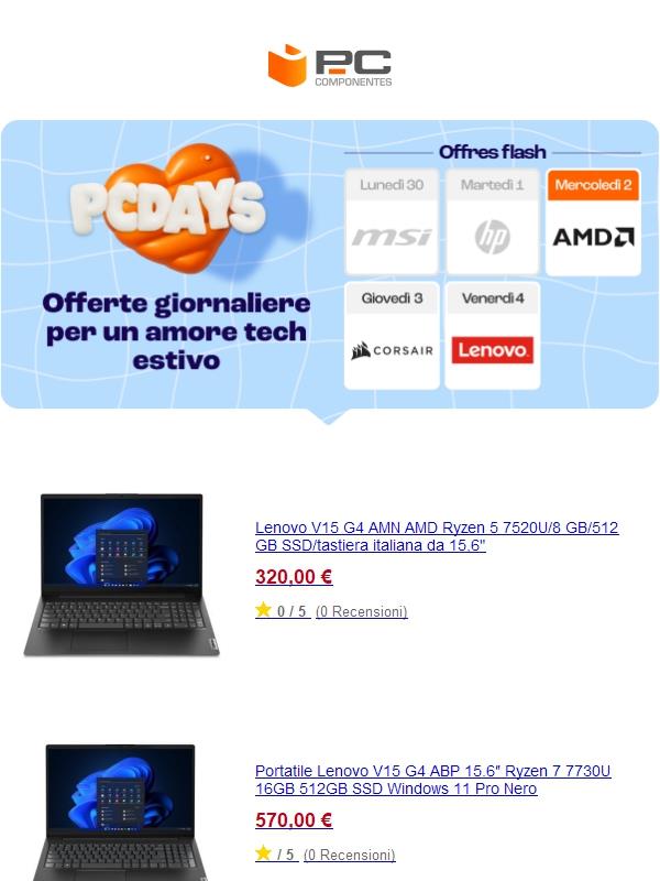 ✨  Offerte Flash PCDays: Giornata Speciale AMD