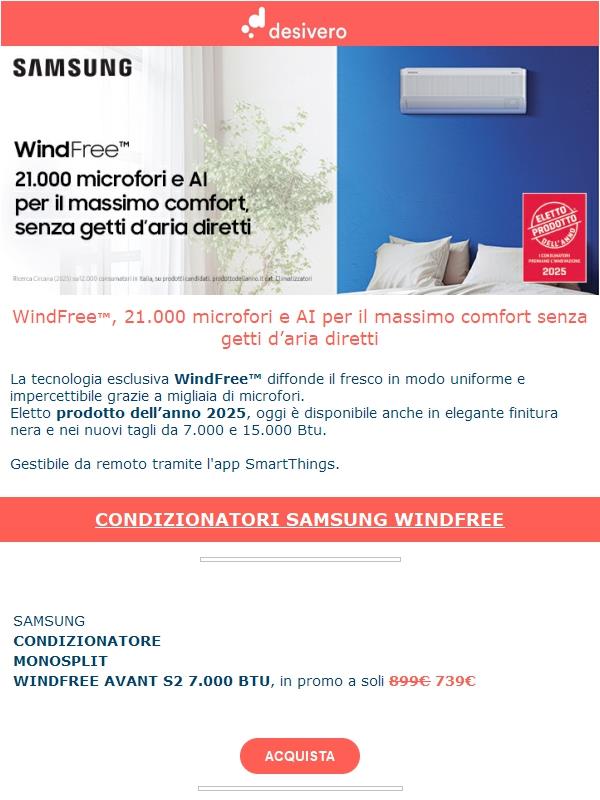 WindFree, 21.000 microfori e AI per il massimo comfort senza getti d’aria diretti