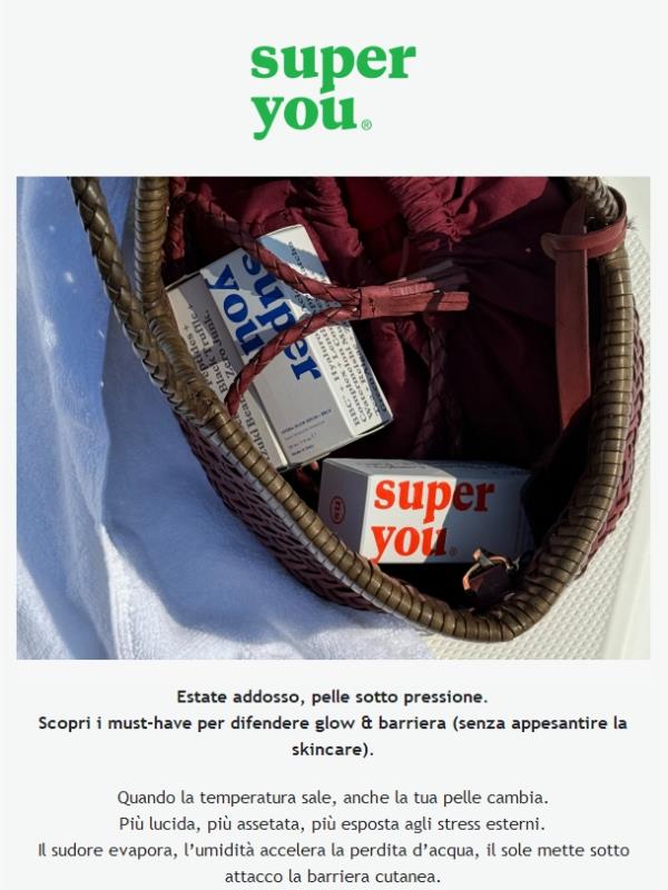 ☀️ Skincare estiva? Glow leggero, barriera forte, idratazione smart.