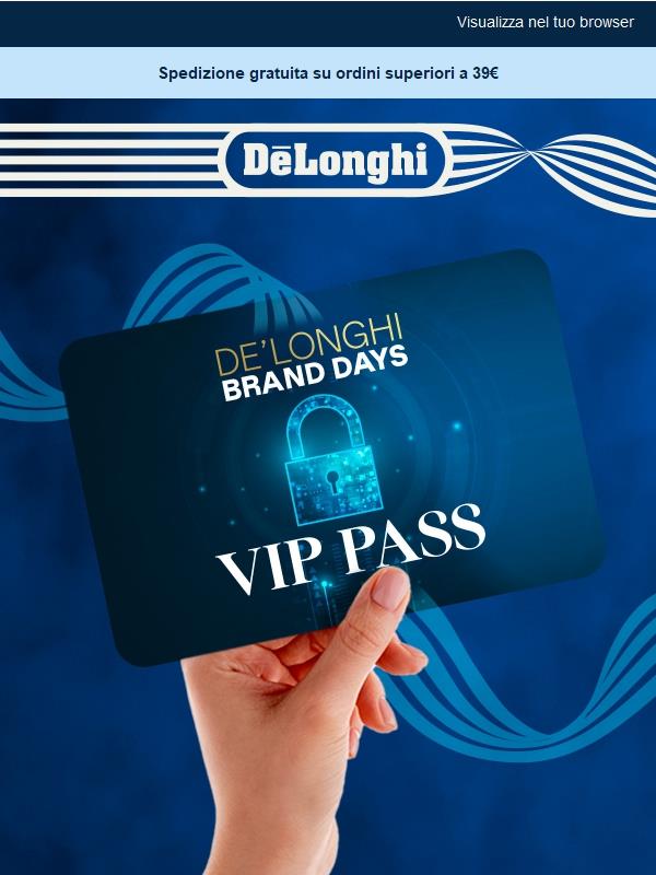 Sei il primo: sblocca offerte esclusive con l'accesso anticipato De'Longhi