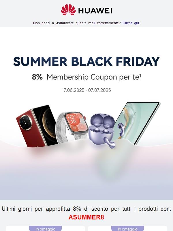 😎 HUAWEI Summer Black Friday: tuffati nel mare delle offerte imperdibili