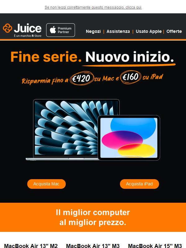 Risparmia su Mac e iPad: solo fino a esaurimento scorte!