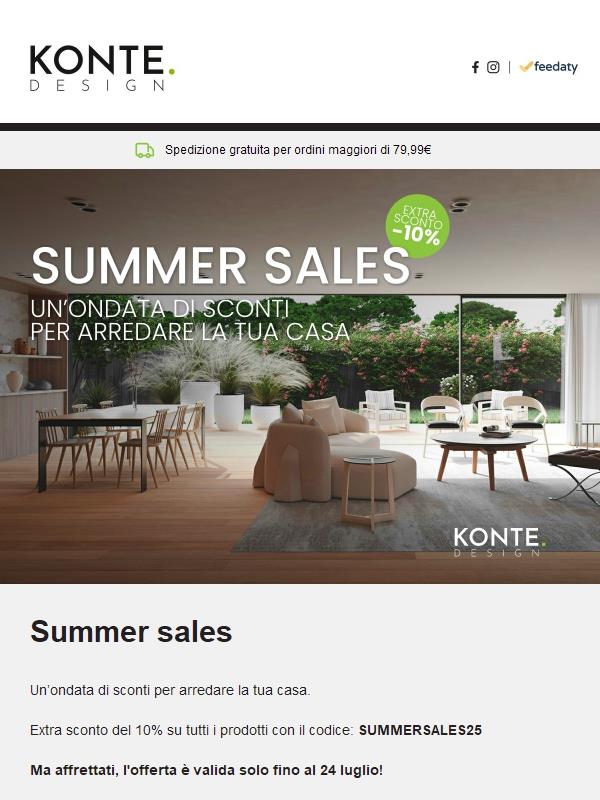 💥 Via ai Saldi estivi: ottieni fino al -70% con il codice sconto