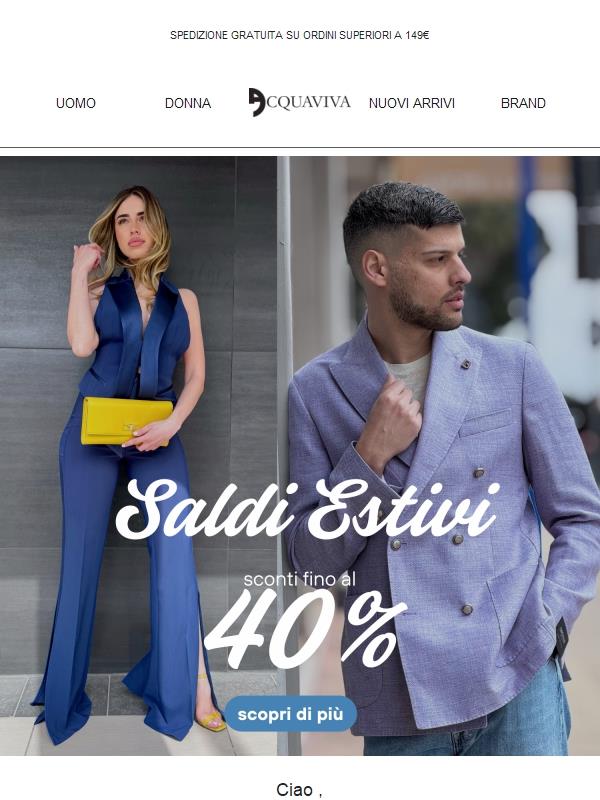 🔥 I Saldi estivi iniziati