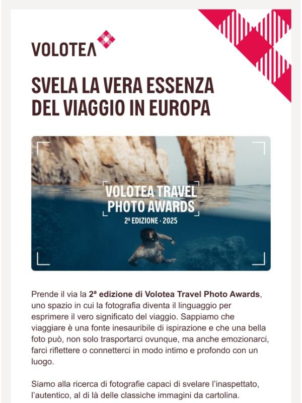 2ª edizione di Volotea Travel Photo Awards 📸