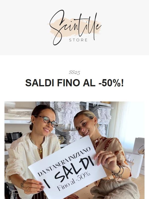 SALDI SALDI SALDI: FINO AL -50% DI SCONTO!🔥🛒