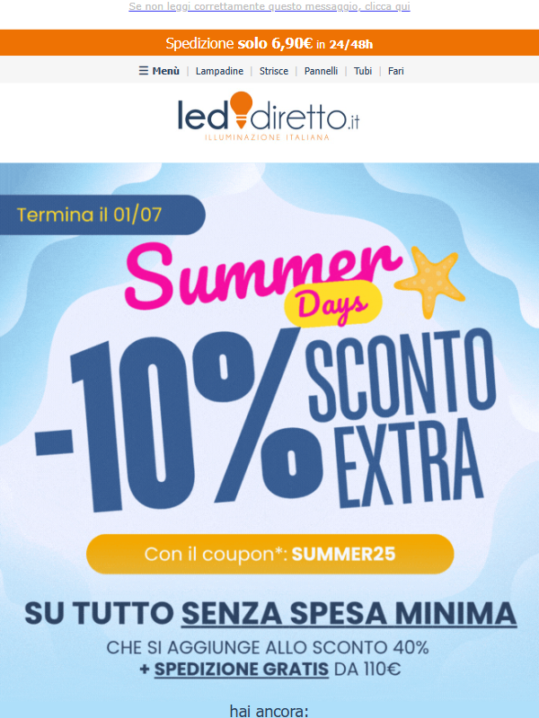 SummerDays 🌞 Sconto EXTRA su tutto, da prendere al volo