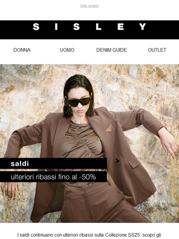 Ulteriori ribassi | Fino al 50% sui saldi