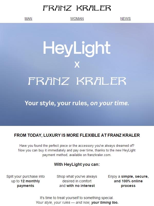 The luxury you desire, in 12 easy payments