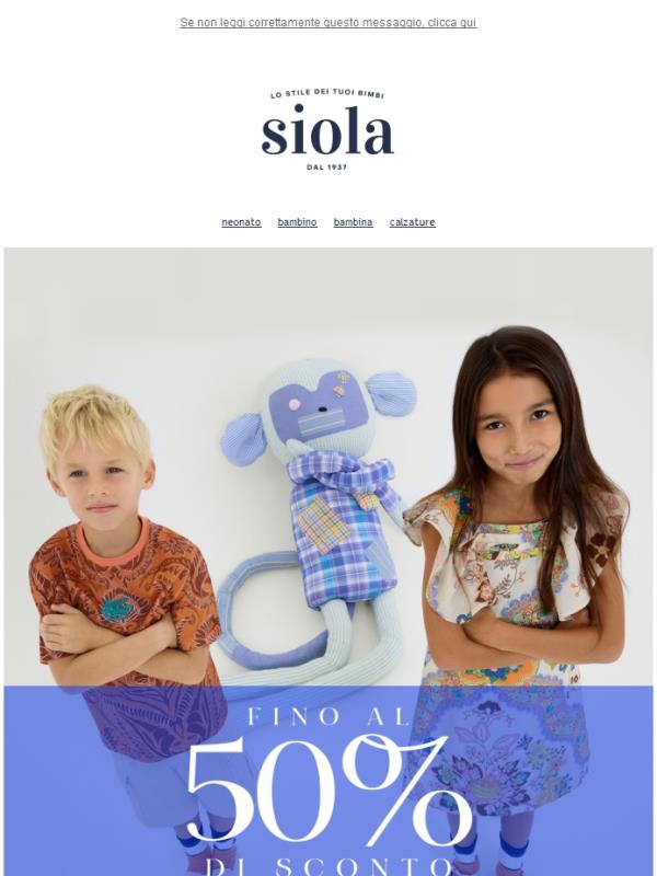 Continuano i SUMMER SALES ☀️ Fino al 50% di Sconto